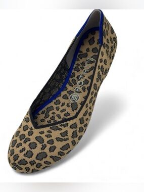 Rothy's “THE FLAT” Cheetah Ballet Flat Women’s Size 8